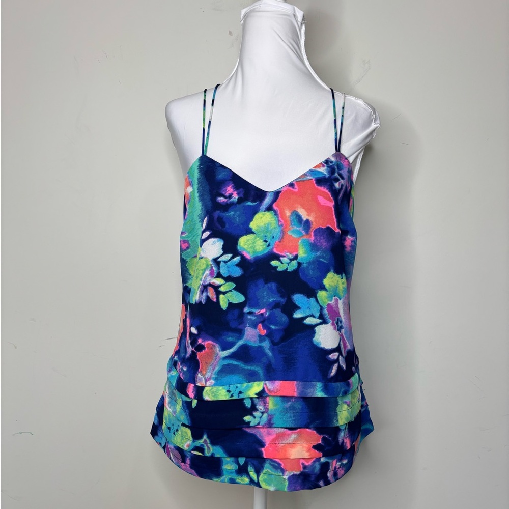 M1 Candie's‎ Floral Spaghetti’s Strap Blouse Chiffon Women’s Medium